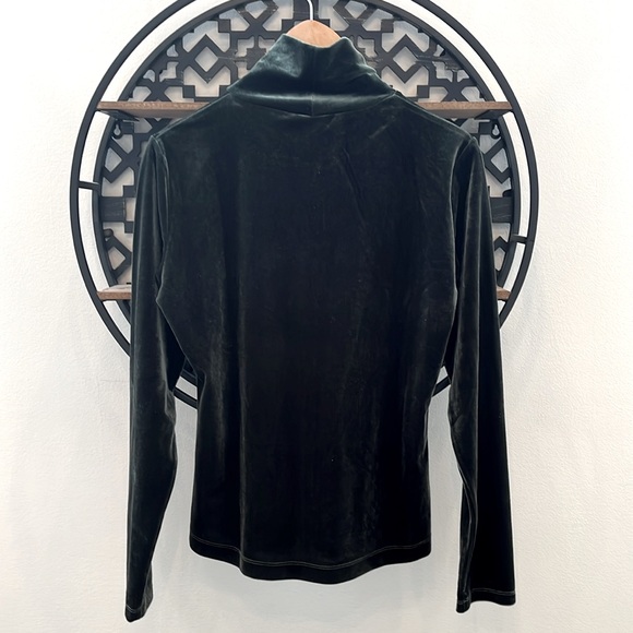 💕 Icône par Simons - Forest Green Velvet Top - Picture 2 of 6
